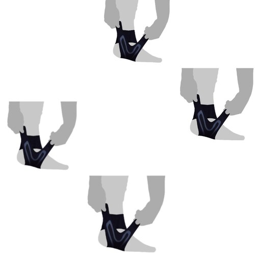 4 Tobilleras Ajustable De Neopreno Unitalla Fitness Sport Gim