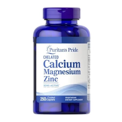 Calcio Magnesio Zinc Puritans Pride Calcium 250 tabletas Suplemento Alimenticio Original Puritans Pride 