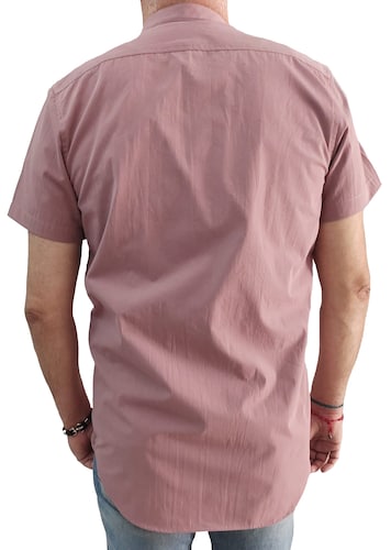 CAMISA CUELLO MAO PALO DE ROSA OSCURO  SAND DOLLAR PARA CABALLERO
