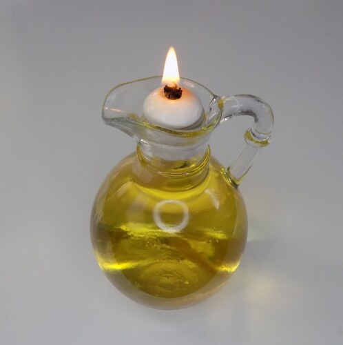 Lámpara Mechero de Aceite o Parafina Líquida Modelo Aladino