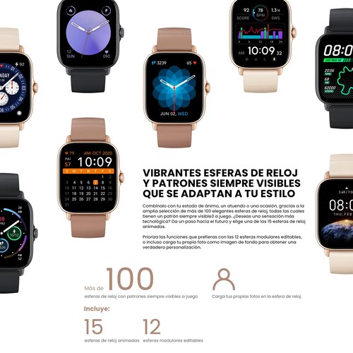 Smartwatch Amazfit GTS 3 Sumergible Alexa GPS