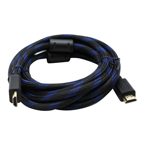 CABLE HDMI GHIA 3M AZUL19P 4K 3D PANTALLA SMART TV CONSOLA JUEGO GAMER USO RUDO FORRO TELA PC LAP