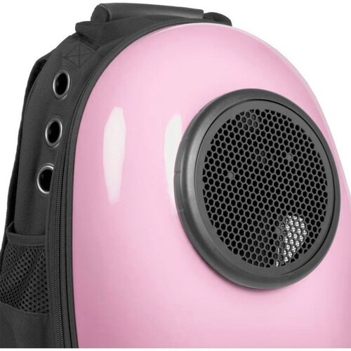 Mochila Transportadora Transpirable Para Mascotas Me3180 Rosa