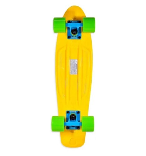 Mini Patineta Estilo Penny Tabla Skateboard Color Amarillo