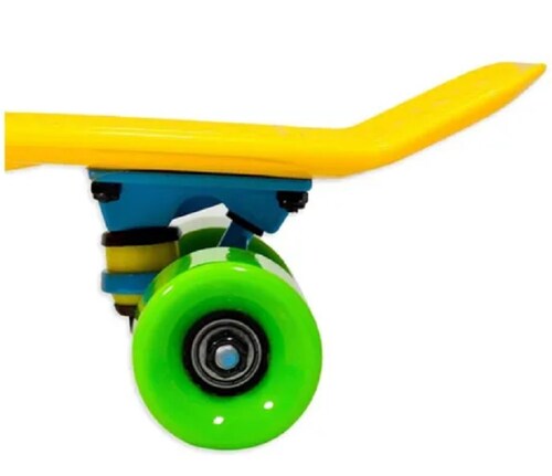 Mini Patineta Estilo Penny Tabla Skateboard Color Amarillo
