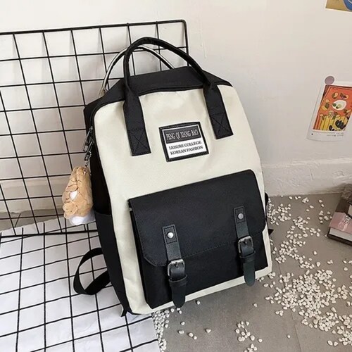 Set 5 Mochila Bolsas Escolar Estudiante Lapicera Tote Lona