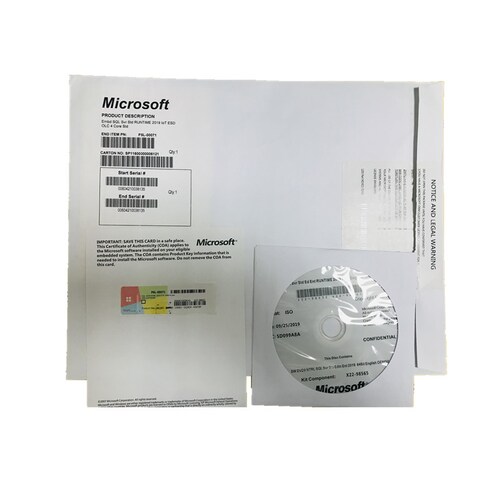 Licencia SQL Server 2019 Standard Fisico 