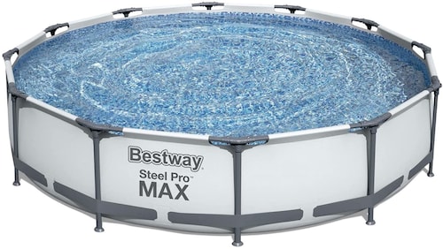Alberca Estructural Bestway Redonda Con bomba Filtro Gris