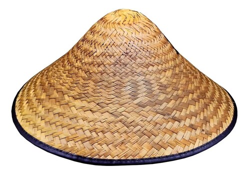 Sombrero Unisex Vietnamita De Palma Oriental Japonés Chino Arrozero Quemado.