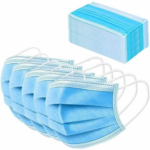 PAQUETE DE 100 CUBREBOCAS PLISADO TERMOSELLADO 3 CAPAS 
