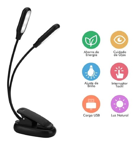 Lámparas De Mesa Recargables Táctil 3 Niveles de Brillo