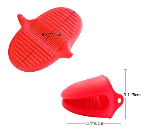 Guantes Cocina De Silicona Con Protección Calor Para Hornear