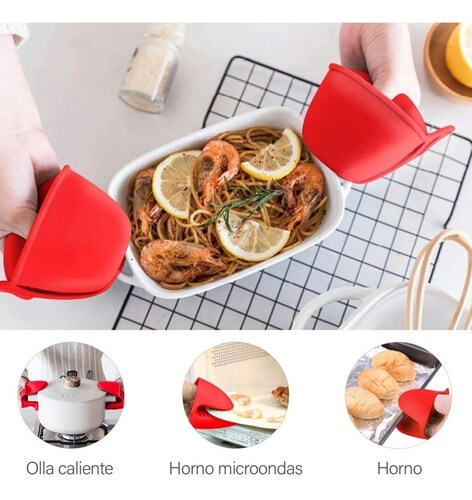 Guantes Cocina De Silicona Con Protección Calor Para Hornear