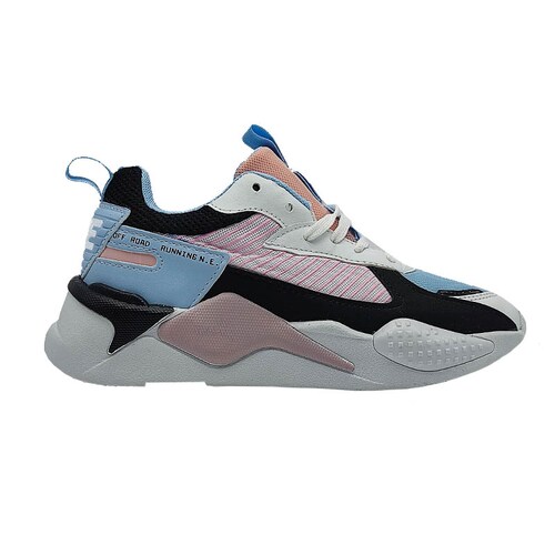Tenis Nice England 5007 Azul Cielo Rosa Running Correr Ejercicio