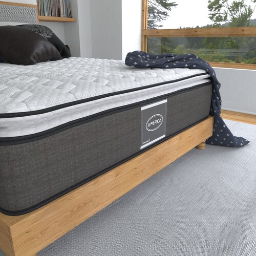 Colchón Matrimonial Madrid América + Edredón Matrimonial + Protector Matrimonial + 2 ALMOHADAS DE REGALO