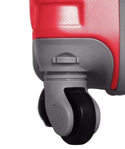 Set 4 Maletas Viaje Policarbonato Rojo - Líneas cruzadas