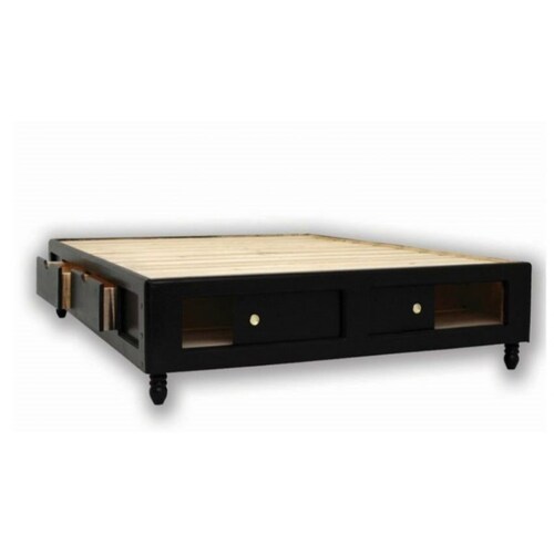 Base de Cama 4 Cajones 1 Zapatera C/Pata Queen Size ENTREGA SÓLO VÁLIDA EN LA CIUDAD DE MÉXICO Y ZONA METROPOLITANA	