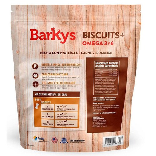 Barkys Biscuits con Omega 3 y 6 de 2.5 Kg