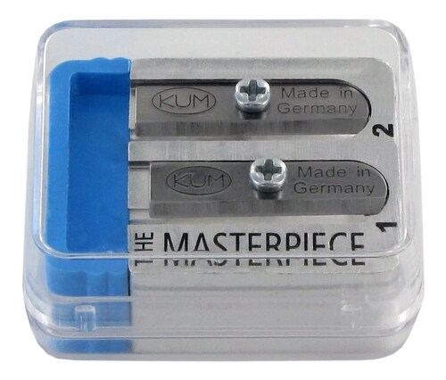 Sacapuntas Alemán Masterpiece Metal + Funda Protectora Kum