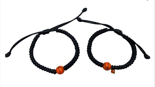 PULSERAS PARA PAREJA PELOTA BASQUET