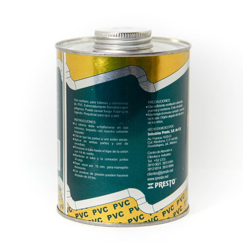 pegamento para tuberia sanitaria-PVC el dorado lata de 946 ml
