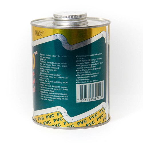pegamento para tuberia sanitaria-PVC el dorado lata de 946 ml