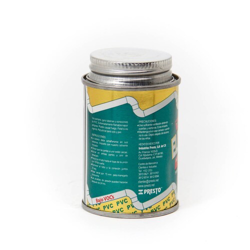 Pegamento para tuberia sanitaria-PVC el dorado lata de 118 ml