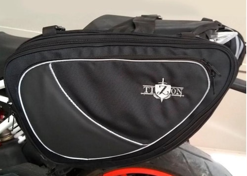 Maletas Laterales Moto Tizon Universales Textil Expandible