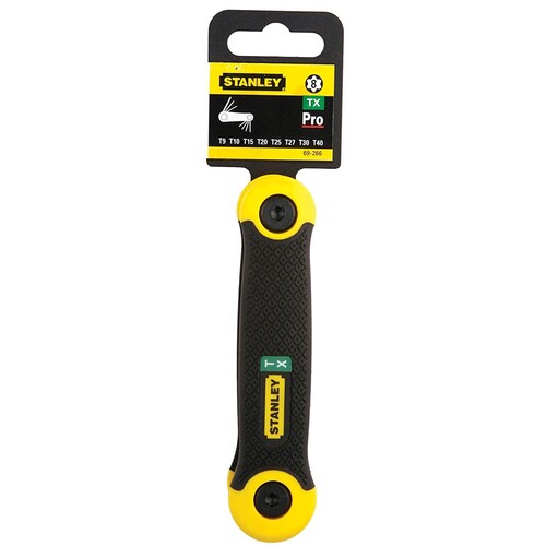 Llave Torx Juego 8 Piezas T9-T40 Navaja 69266 Stanley