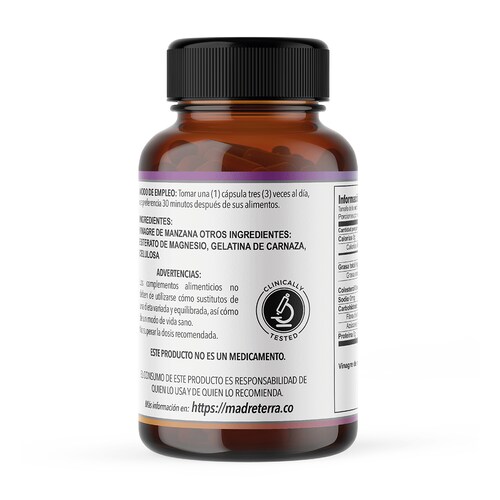 Vinagre de Manzana Orgánico 100% Puro 4 Pzas