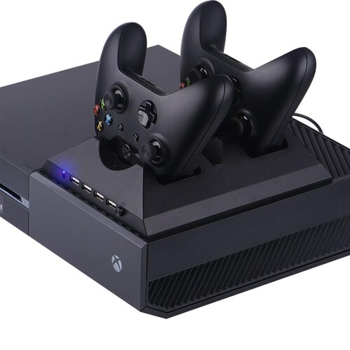Xbox One S Base Horizontal Enfriador + 2 Puertos Carga 