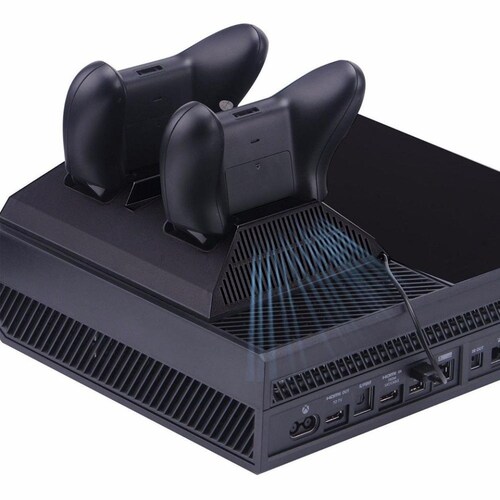 Xbox One S Base Horizontal Enfriador + 2 Puertos Carga 