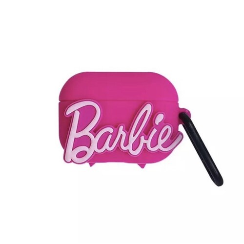 Coque Barbie Pour AirPods 1 Et 2 - Étui Silicone Rose Avec Charm