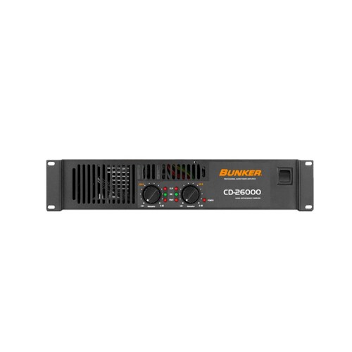 Amplificador De Poder Bunker Cd-26000 2 Canales 