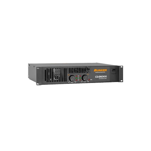 Amplificador De Poder Bunker Cd-26000 2 Canales 