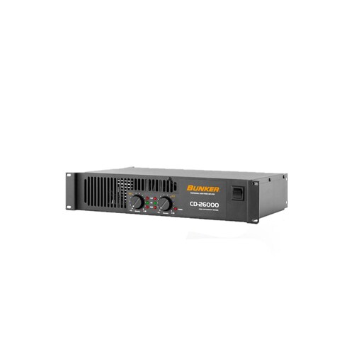 Amplificador De Poder Bunker Cd-26000 2 Canales 
