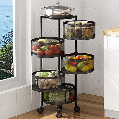 Organizador Plegable Frutero Alacena Cocina Despensa de 5 Niveles