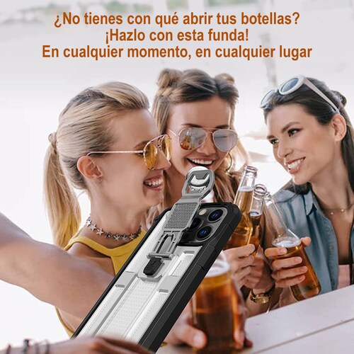 Funda Uso Rudo incorporado con destapador para Samsung A32 4g Azul   1pz Mas Mica 9D