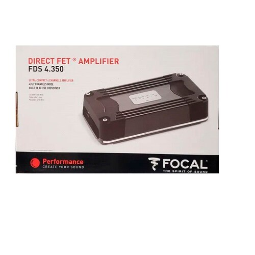 Amplificador Focal Clase D De 4 Canales FDS 4.350