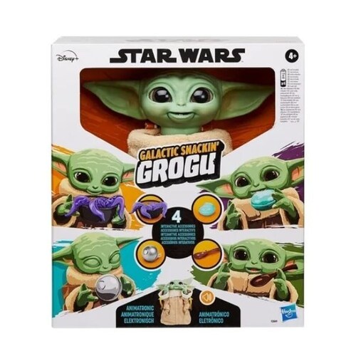 Star Wars Galactic Snackin' Grogu Animatronic Baby Yoda Hasbro