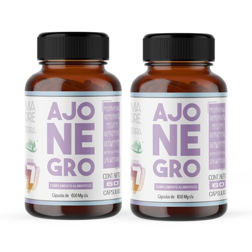 Ajo Negro Orgánico Puro 2 Pzas