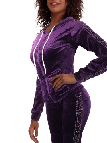 Conjunto De Panst Moda Mujer Con Aplicación De Pedrería M-OY003