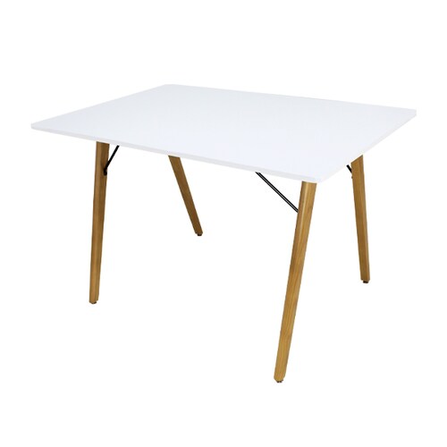 Mesa de Comedor Frankfurt Rectangular 120x70 Blanco Mundo In.