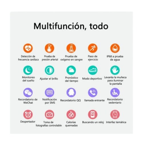 Reloj Inteligente Smartwatch Ft80 Funciones Bluetooth