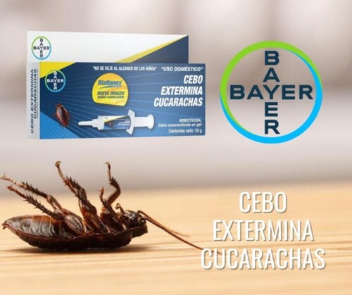 Cebo Insecticida en Jeringa Gel Para Cucaracha 10g Bayer 