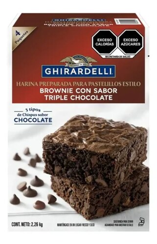  Harina Para Brownies Triple Chocolate 2.26 Kg Ghirardelli