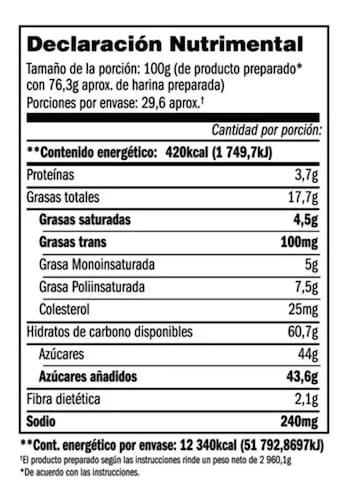  Harina Para Brownies Triple Chocolate 2.26 Kg Ghirardelli