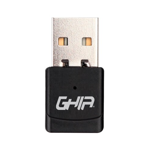 ADAPTADOR DE RED GHIA USB 2.0 INALAMBRICO DUAL BAND 600 MBPS ALTA VELOCIDAD PC MAC WINDOWS ANTENA