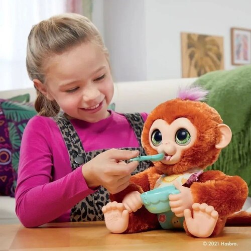 Furreal/ Pipo Monito/ +40 Sonidos Reacciones/ 9 Accesorios