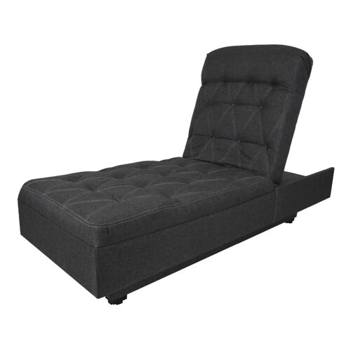 Sofá Cama Armenia Lino Gris Oxford Individual Salas Modernas Minimalistas